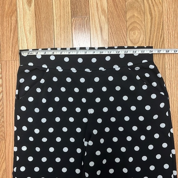 Max Studio Black and White Wide Leg Jumpsuit with Polka Dots - Picture 5 of 7